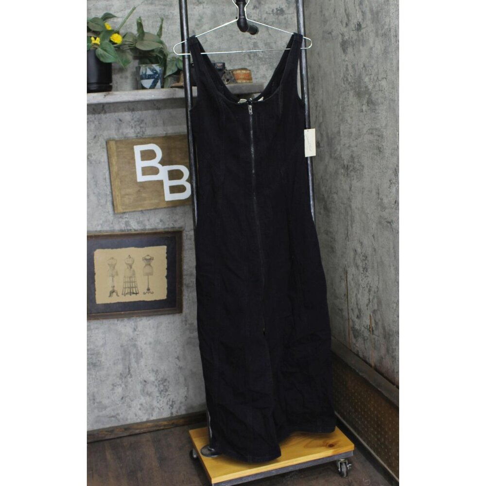 NWT Universal Thread Womens Denim Tailored Corset Midi Dress 91829603 Black 4 - Picture 4 of 8